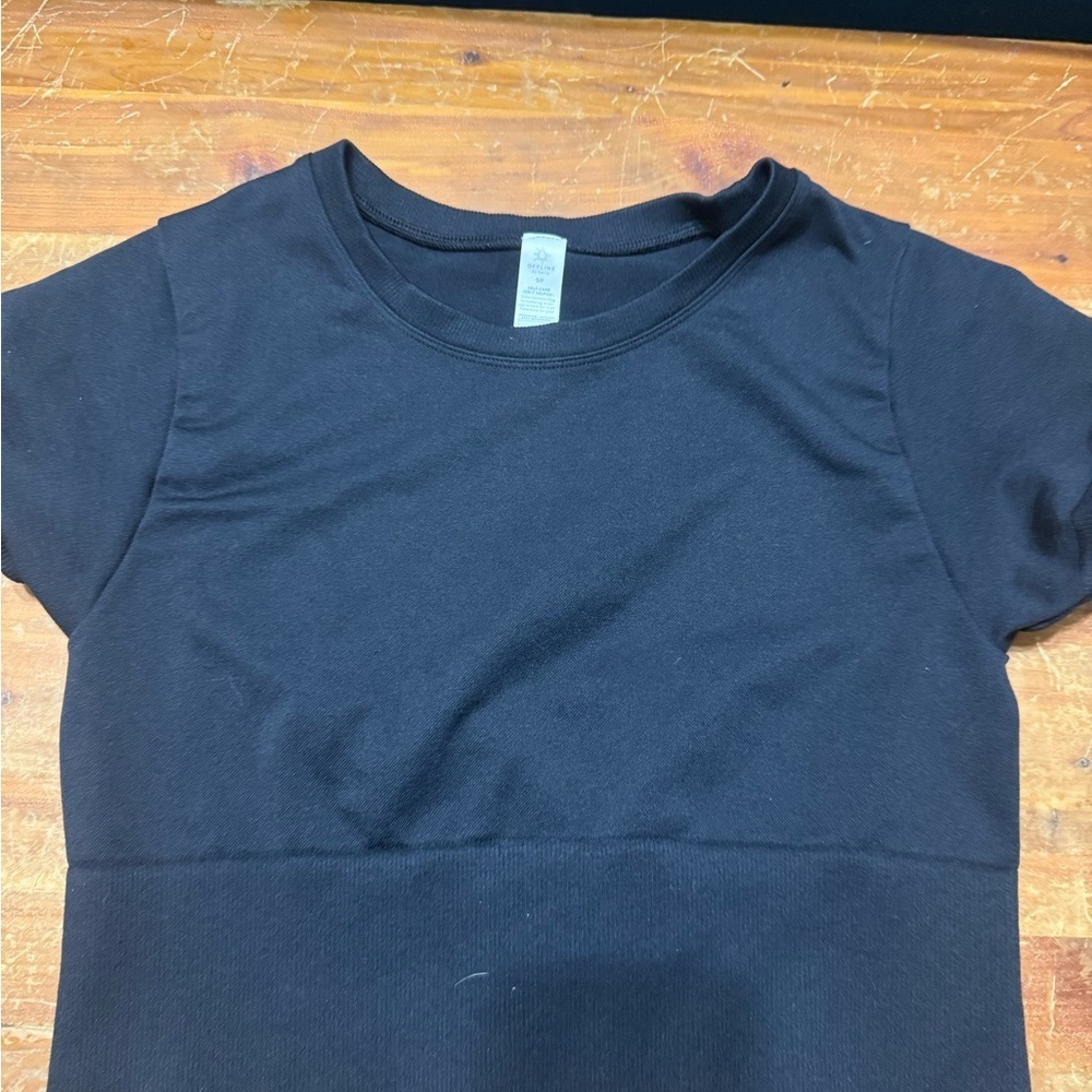 Shoreline Black Crop Top